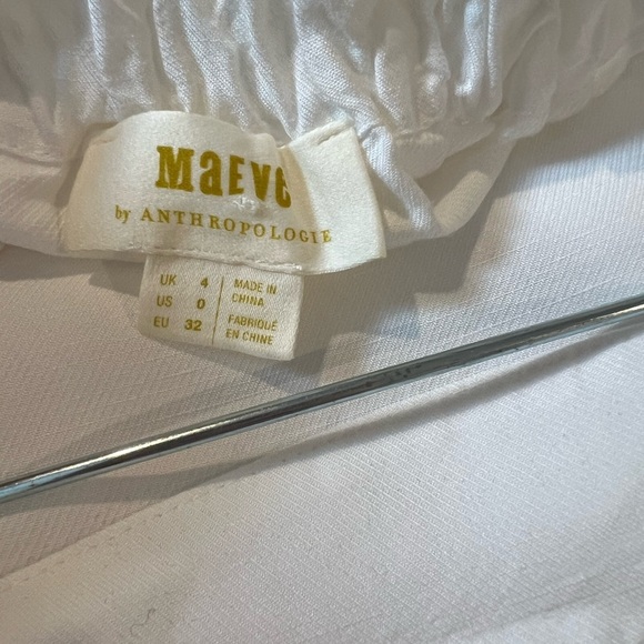 Anthroplogie Maeve Off The Shoulder White Top (Size 0) - Picture 3 of 7
